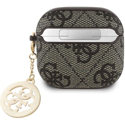 Guess 4G Script Charm Case Brown (Apple AirPods 4)